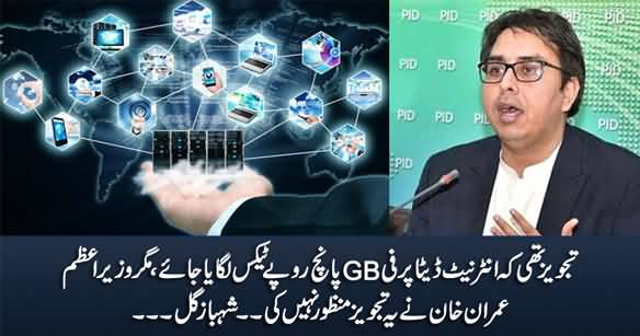 It Was Suggested In Cabinet To Impose 5 Rs. Per GB Tax on Internet Data - Shahbaz Gill