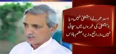 Jahangir Tareen denies rumours of disagreements with Asad Umer