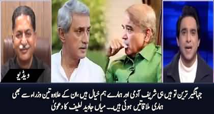 Jahangir Tareen ke ilawa 3 wuzara se bhi mulaqaten hoi hain - Mian Javed Latif claims