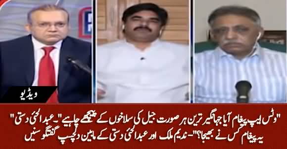 Jahangir Tareen Should Be Behind The Bars At Every Cost, A WhatsApp Message Delivered - Abdul Haye Dasti Claims