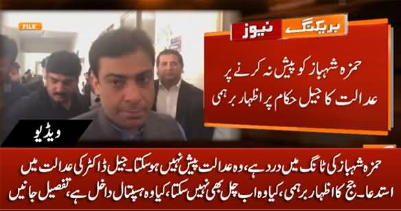 Jail Doctor Says in Court Hamza Shehbaz Has Leg Pain, Judge Expresses Angry on This Lame Excuse