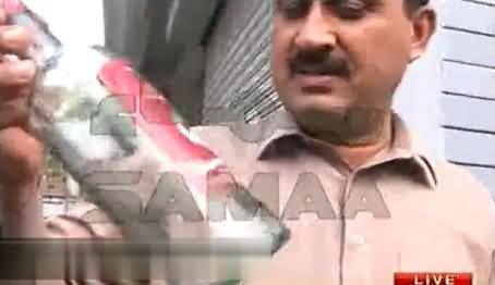 Jamshaid Dasti Shows Empty Bottles of Wines in Front of Media in Parliament Lodges