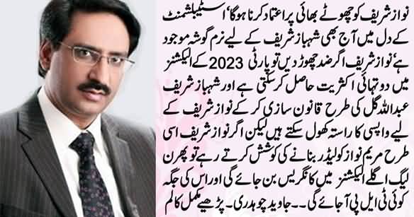 Javed Chaudhry Tells Nawaz Sharif In His Latest Column That How He Can Get Back To Power