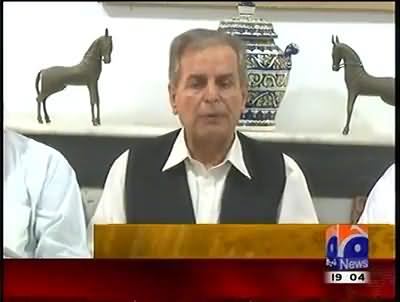 Javed Hashmi Takes Back His Statement About Saying Nawaz Sharif His Leader