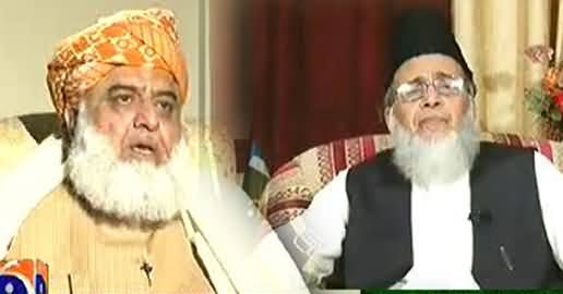 Jirga with Saleem Safi (Maulana Fazal ur Rehman and Syed Munawar Hassan Interview) - 9th November 2013