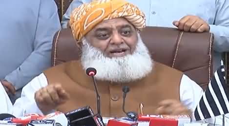 JUIF Leader Maulana Fazal Ur Rehman Press Conference - 22nd October 2020