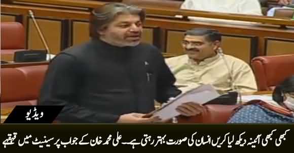 Kabhi Kabhi Aiena Dekh Lia Karen Insan Ki Surat Behtar Rehti Hai - Laughter in Senate on Ali Muhammad's Statement