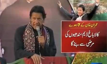 Kalabagh Dam Would Not Be Built Without The Consent of Sindhis - Imran Khan