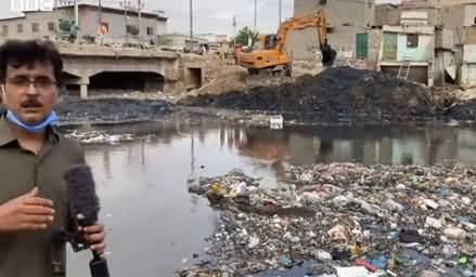 Karachi: Gujjar Nala Ki Safai Ka Amal Shuru Kar Dia Gaya