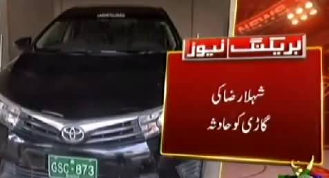 Karachi PPPs Shehla Raza suffers injuries in car accident