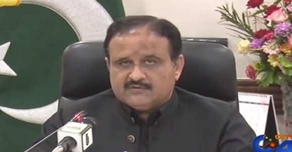 Keep Yourselves And Family Members Inside Home - CM Punjab Usman Buzdar Media Talk