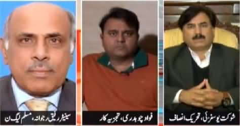 Khabar Say Khabar (PMLN Supports PPP's Candidate Raza Rabbani) – 10th March 2015