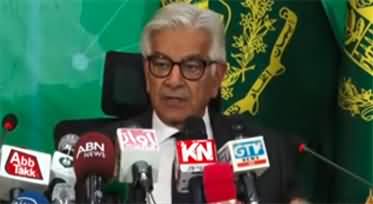Khawaja Asif's Press Conference on Imran Khan's Release