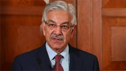 Khawaja Asif urges Imran Khan in his tweet to surrender before police