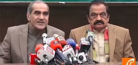 Khawaja Saad Rafique and Rana Sanaullah's Joint Press Conference