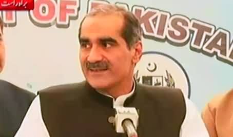 Khawaja Saad Rafique Appeals Imran Khan to Cancel or Postpone Long March