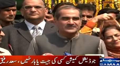 Khawaja Saad Rafique First Time Praising Imran Khan While Talking to Media