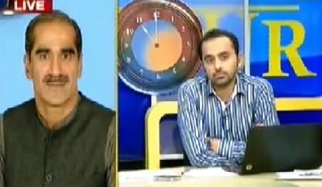 Khawaja Saad Rafique Talking to Waseem Badami Regarding PTI & PAT Sit-ins
