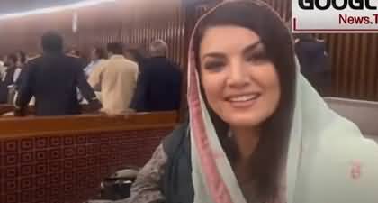 Kidhar Ho Niazi, Dar Gaye Kya? Reham Khan's video message from National Assembly's gallery