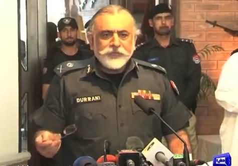 KPK IG Police Nasir Durrani Speaking to Media on Security Plan for Ramazan