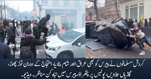 Kurdish Muslims turned Paris into Iraq and Syria during protest