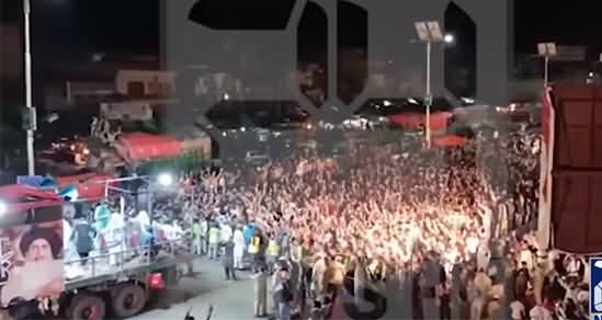 Latest Footage of Tehreek e Labbaik's Dharna, Huge Crowd