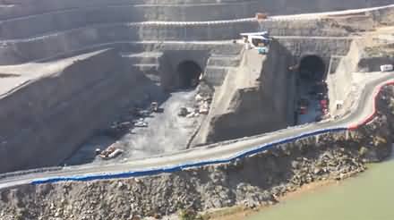 Latest report + aerial view of Mohmand Dam construction progress