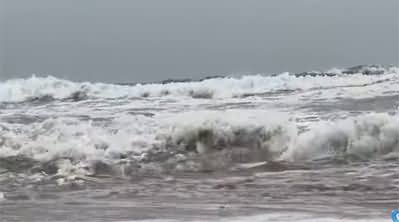 Latest view of Manora Beach Karachi ahead of Cyclone Biparjoy