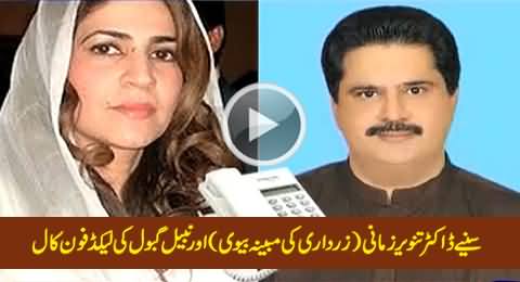 Leaked Telephonic Conversation Between Nabil Gabol & Dr. Tanveer Zamani