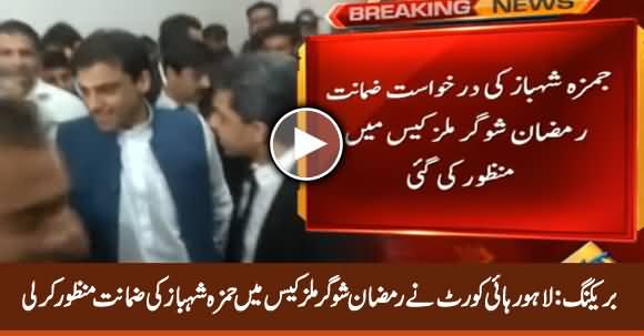 Lahore High Court Grants Bail to Hamza Shahbaz in Ramzan Sugar Mills Case