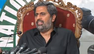 Fayaz ul Hassan Chohan's aggressive press conference against Imran Khan