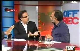 Live Fight Between Dr. Shahid Masood and Qamar Zaman Kaira of PPP