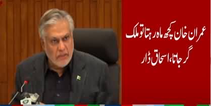 Ishaq Dar's important press conference on economy