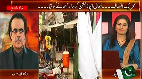 Live With Dr. Shahid Masood (PTI Ready To Become Active Opposition) – 7th August 2015