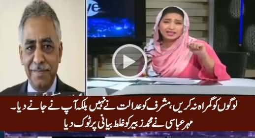 Logon Ko Gumrah Na Karein, Musharraf Ko Aap Ne Jaane Diya - Mehar Abbasi to M Zubair