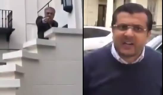 London: A Woman Bashes Ishaq Dar In Front of Nawaz Sharif's House, Ishaq Dar's Son Reacts