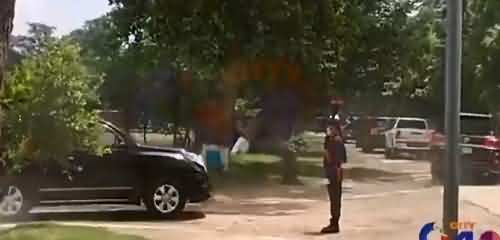 Look At CM Punjab Usman Buzdar's Protocol In Faisalabad
