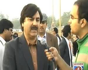 Maazrat Kay Saath (PTI's Protest In Front Of Parliament) - 5th December 2013