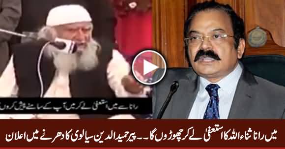 Main Rana Sanaullah Ka Resignation Le Ker Choron Ga - Peer Hameed ud Din Sialvi