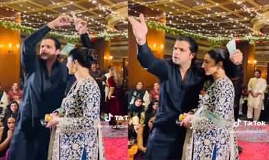 Malik Riaz's son-in-law showering notes on a model girl in a private gathering