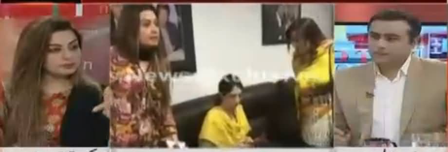 Mansoor Ali Khan Debate With Saima Shaukat (The Woman Who Fought in PTI Office)