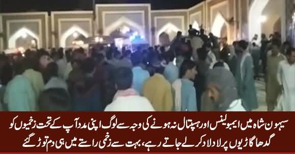 Many Injured Died Due to No Ambulance And No Hospital in Sehwan Sharif