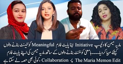 Maria Memon provides her platform for the meaningful content creators
