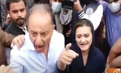 Maryam Aurangzeb Aur Musadik Malik Ki PTI Workers Ke Sath Haatha Paai