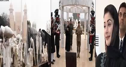 Maryam Nawaz visits Wagah Border, Inaugurates newly built arena