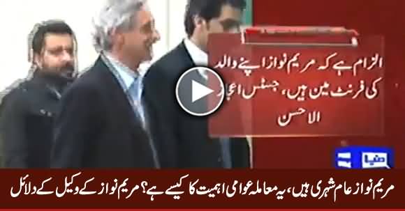 Maryam Nawaz Aam Shehri Hain - Maryam Nawaz Counsel Arguments in Court