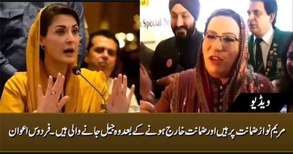 Maryam Nawaz Is About To Go Back to Jail - Firdous Ashiq Awan