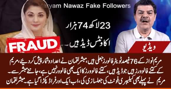 Fraud Caught: Maryam Nawaz's 76% Followers on Twitter Are Fake - Shocking Facts & Figures