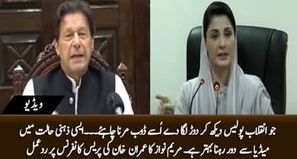 Maryam Nawaz's tweet on Imran Khan's press conference after quitting long march