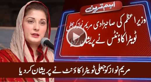 Maryam Nawaz Worried About Her Fake & Parody Twitter Accounts